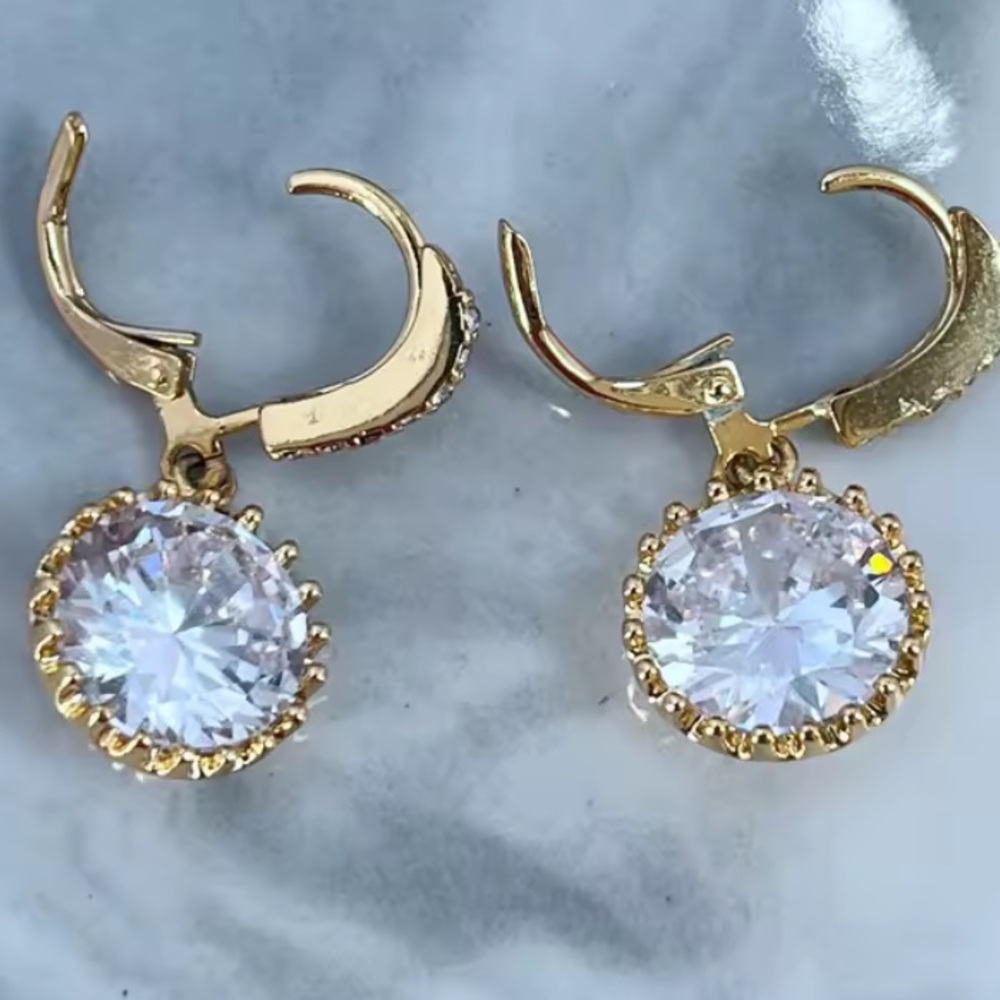 KATE SPADE NEW YORK ♠️ CRYSTAL DROP EARRINGS - Picture 11 of 11